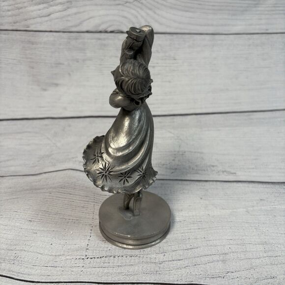 Vtg Ballerina Pewter 6" Figurine The Nutcracker Ballet 1980 Christmas Holiday - Picture 2 of 5
